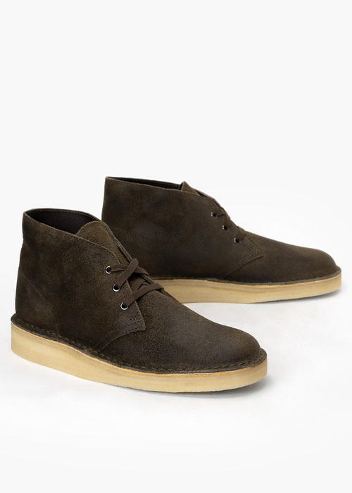 clarks desert coal olive