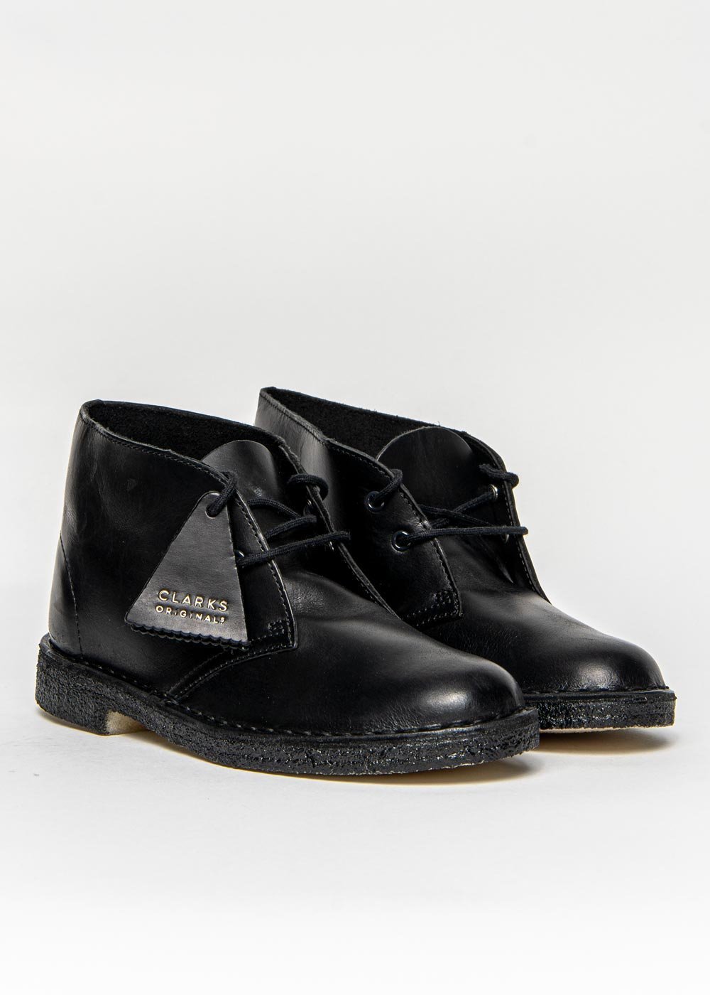 desert boot black polished