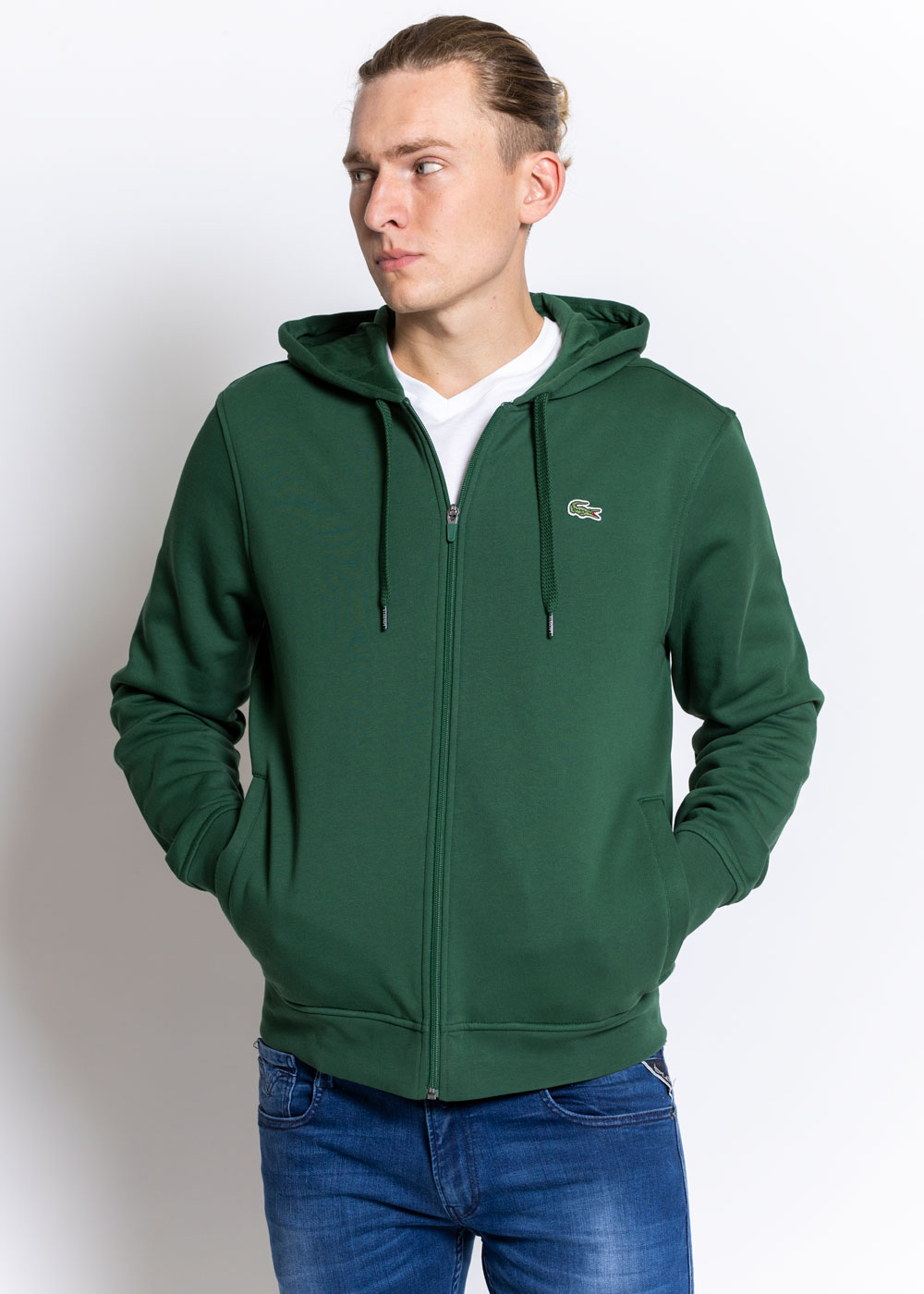 lacoste lightweight hoodie