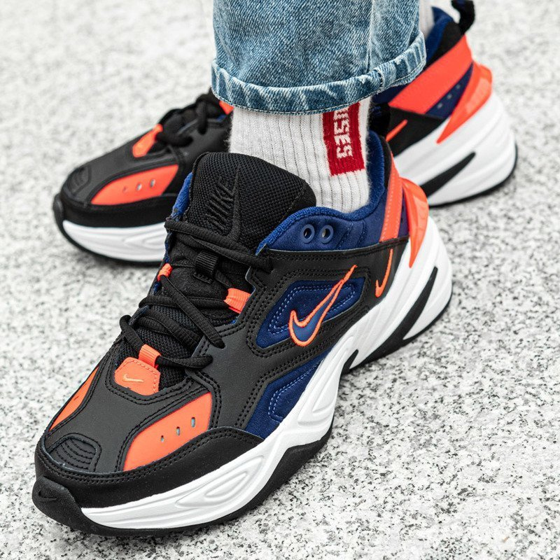 Nike m2k shop tekno rood blauw