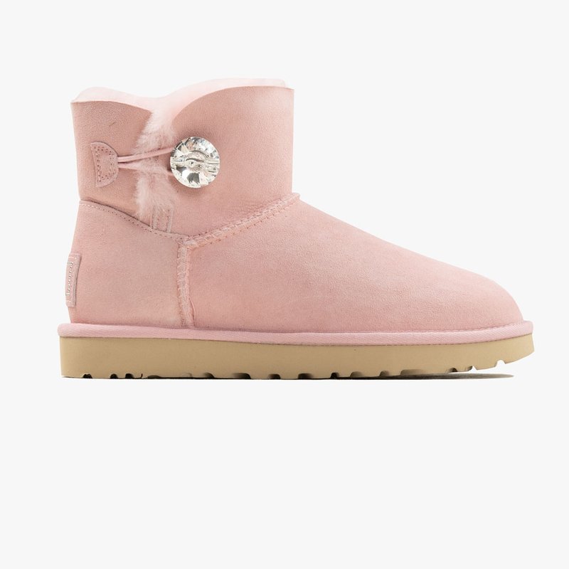 ugg mini bailey button pink