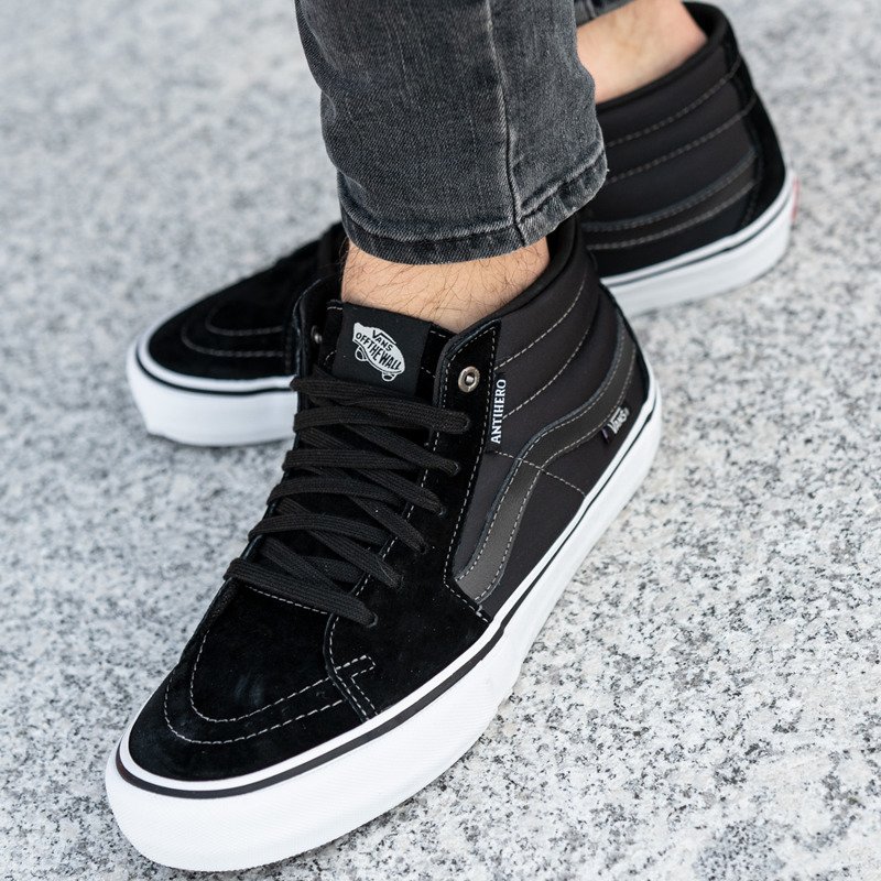 vans sk8 mid pro black