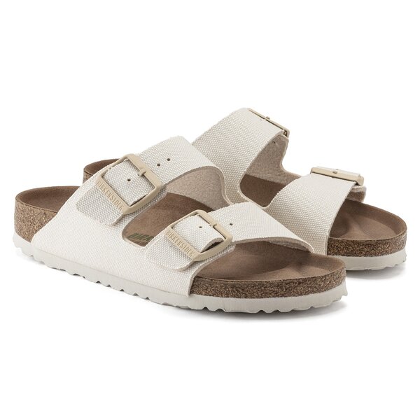 BIRKENSTOCK ARIZONA TEX CANVAS EGGSHELL VEG