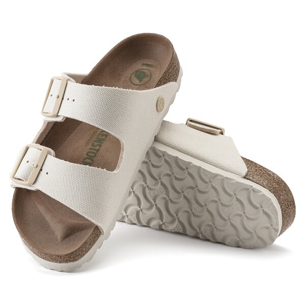 BIRKENSTOCK ARIZONA TEX CANVAS EGGSHELL VEG