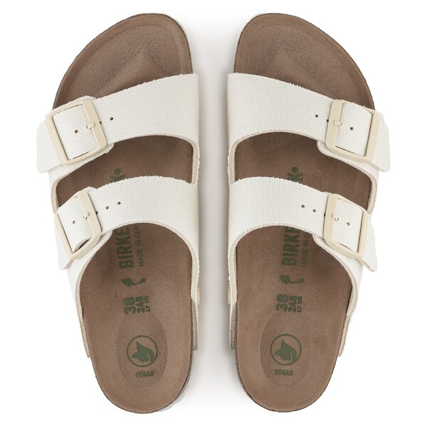 BIRKENSTOCK ARIZONA TEX CANVAS EGGSHELL VEG