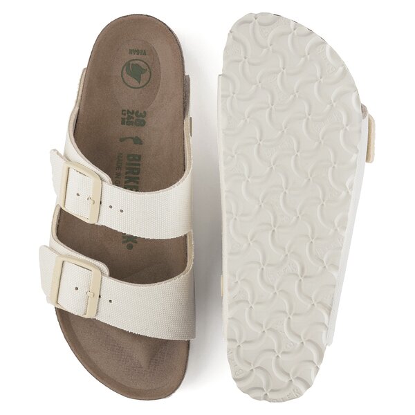 BIRKENSTOCK ARIZONA TEX CANVAS EGGSHELL VEG