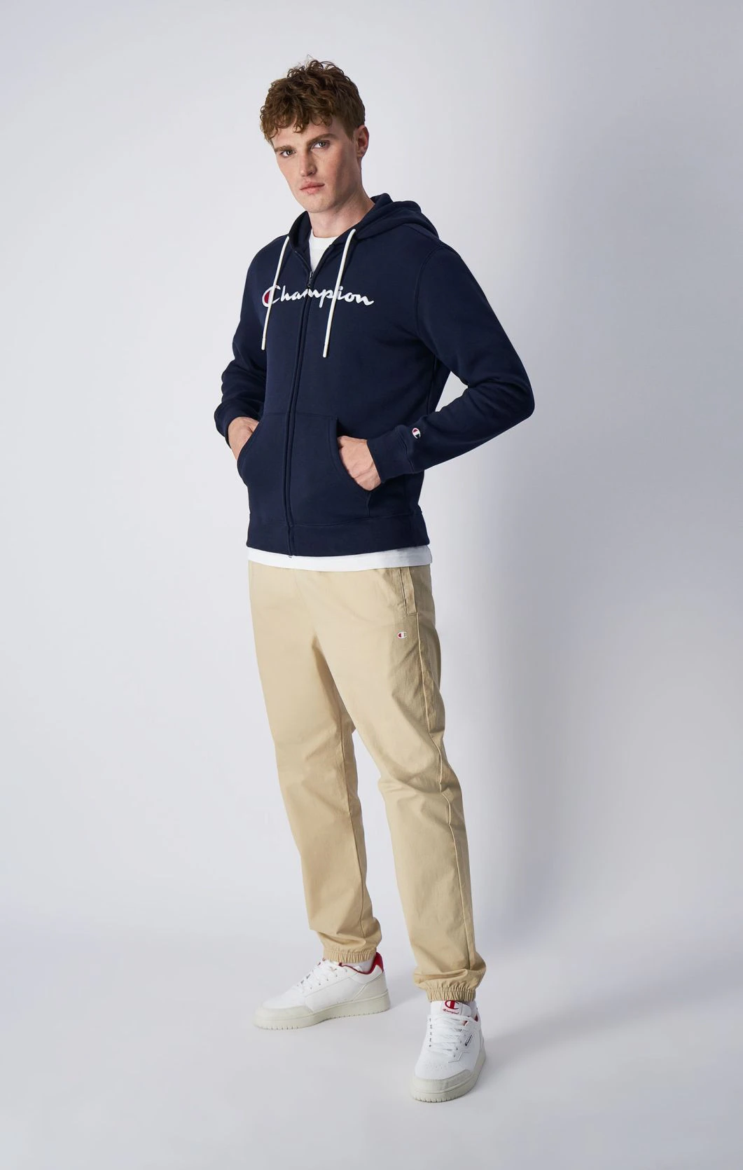 CHAMPION HOODED FULL ZIP SWEATSHIRT