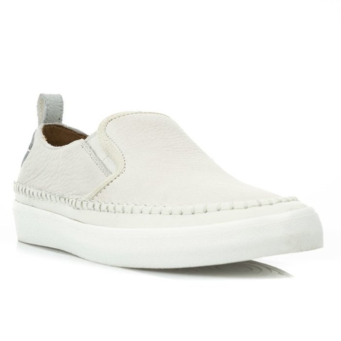 CLARKS Kessell Slip White Leather-261323097