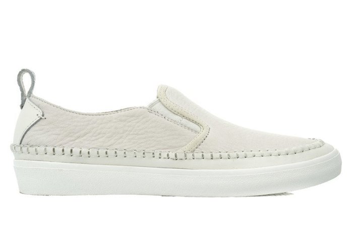 CLARKS Kessell Slip White Leather-261323097