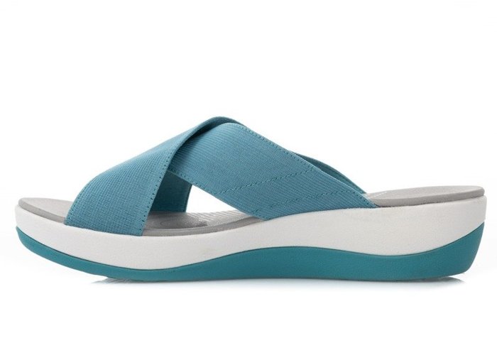 Clarks Arla Elin  Aqua - Klapki (261409794)