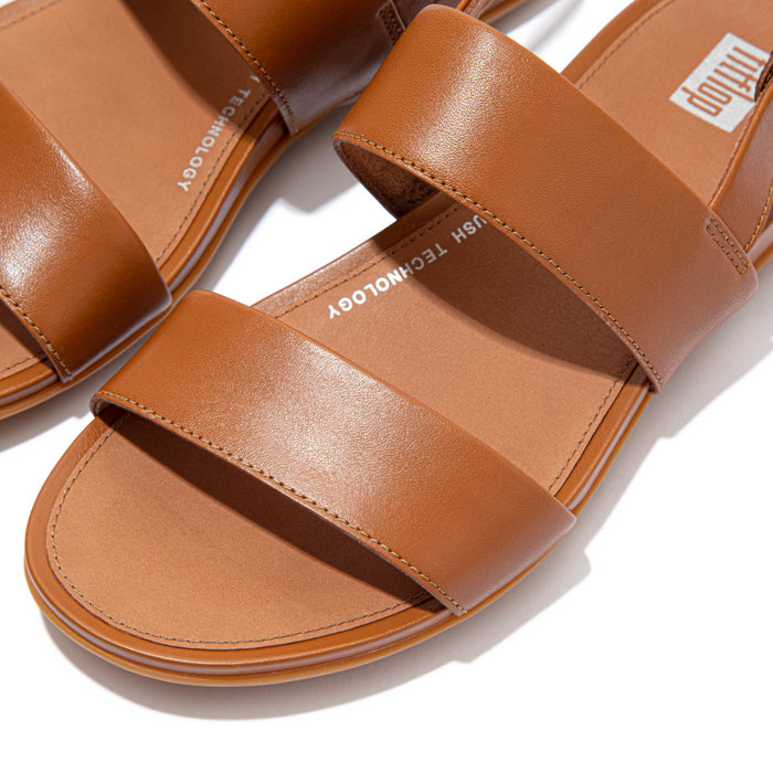 FITFLOP GRACIE LEATHER BACK-STRAP SANDALS