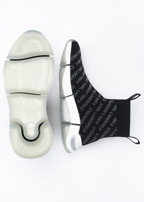 Karl Lagerfeld QUADRA Repeat Logo Knit Boot