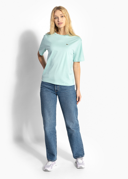 Lacoste Women's Crew Neck Premium Cotton T-shirt