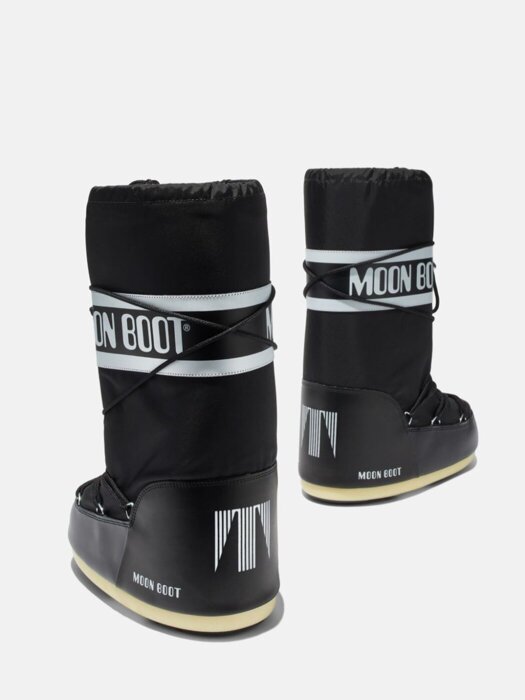 Moon Boot ICON BLACK NYLON BOOTS