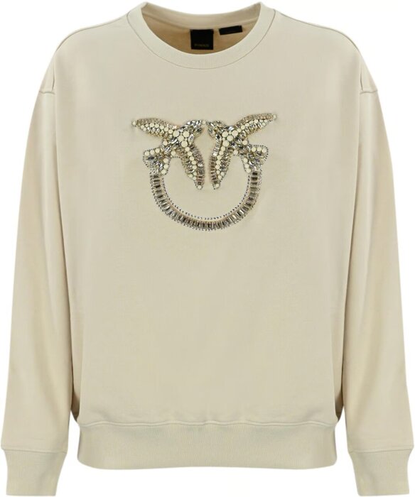 PINKO NELLY MAGLIA FELPA LOGO BIRD R