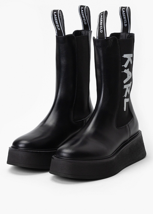 KARL LAGERFELD ZEPHYR MIDI GORE BOOT
