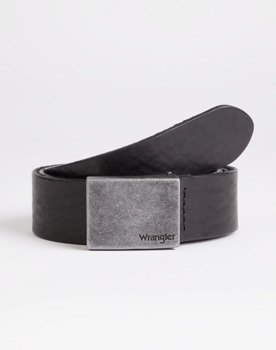 WRANGLER PLATE BUCKLE BELT BLACK