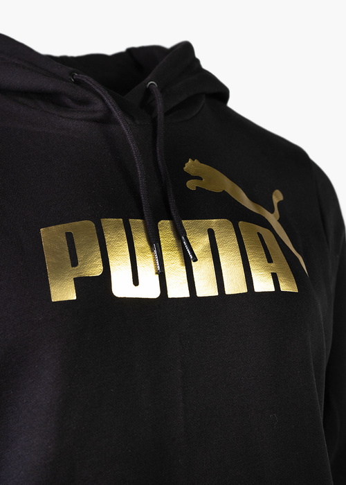 PUMA ESS+ METALLIC LOGO HOODIE FL 