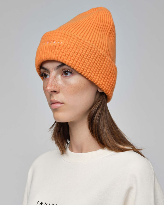 INUIKII RIBBED WOOL BEANIE 