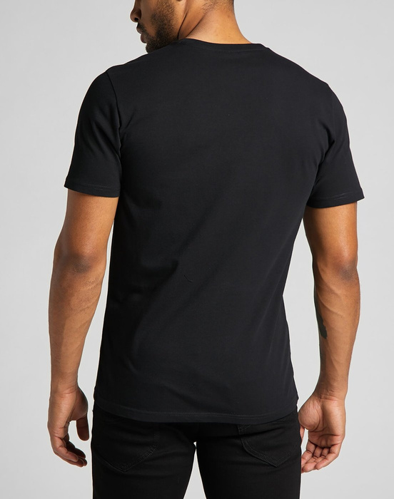 LEE WOBBLY LOGO TEE BLACK 