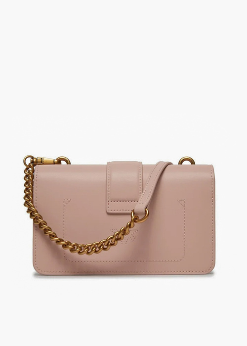 PINKO LOVE ONE MINI CL VITELLO SETA + PAINTED STUDS