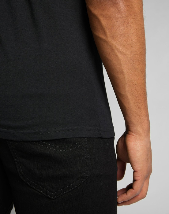 LEE WOBBLY LOGO TEE BLACK 