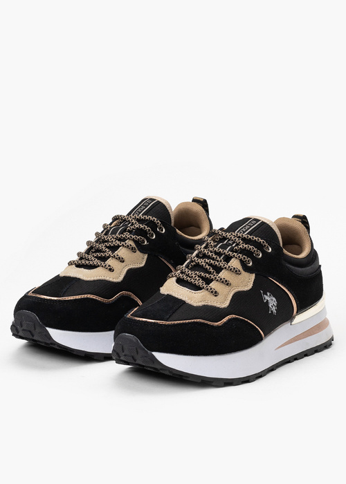 U.S. POLO SOFIA002W/3NY1-BLK-BEI01 