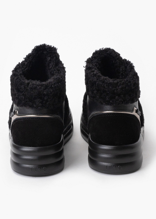 Liu Jo CLEO 22 WARM - MID SNEAKER COW SUEDE/CALF LEATH SAND 