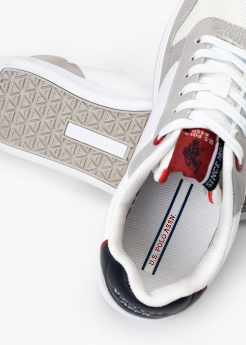 U.S. Polo ASSN MEN'S FOOTWEAR ROKKO003M/3UT1 LGR-WHI 
