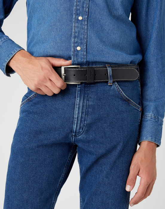 WRANGLER STITCHED BELT BLACK