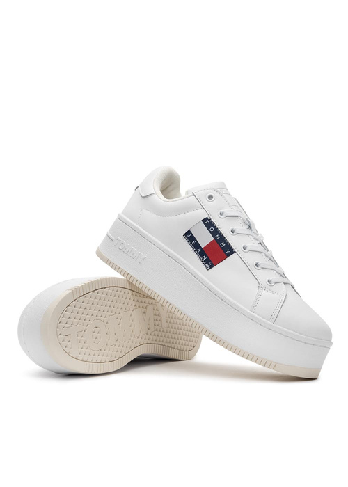 Sneakersy Tommy Jeans Flatform Flag Branding (EN0EN01504-YBR)