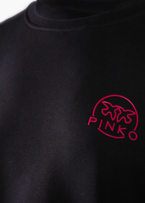 PINKO SETUP MAGLIA FELPA STAMPA LOGO