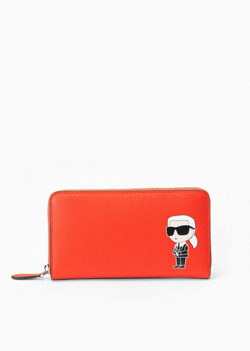 KARL LAGERFELD K/IKONIK 2.0 LEATHER CONT WLLT 